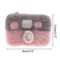 new needle felted wool camera newborn photography accessories for photo stuffed baby photo prop pink black camera hot