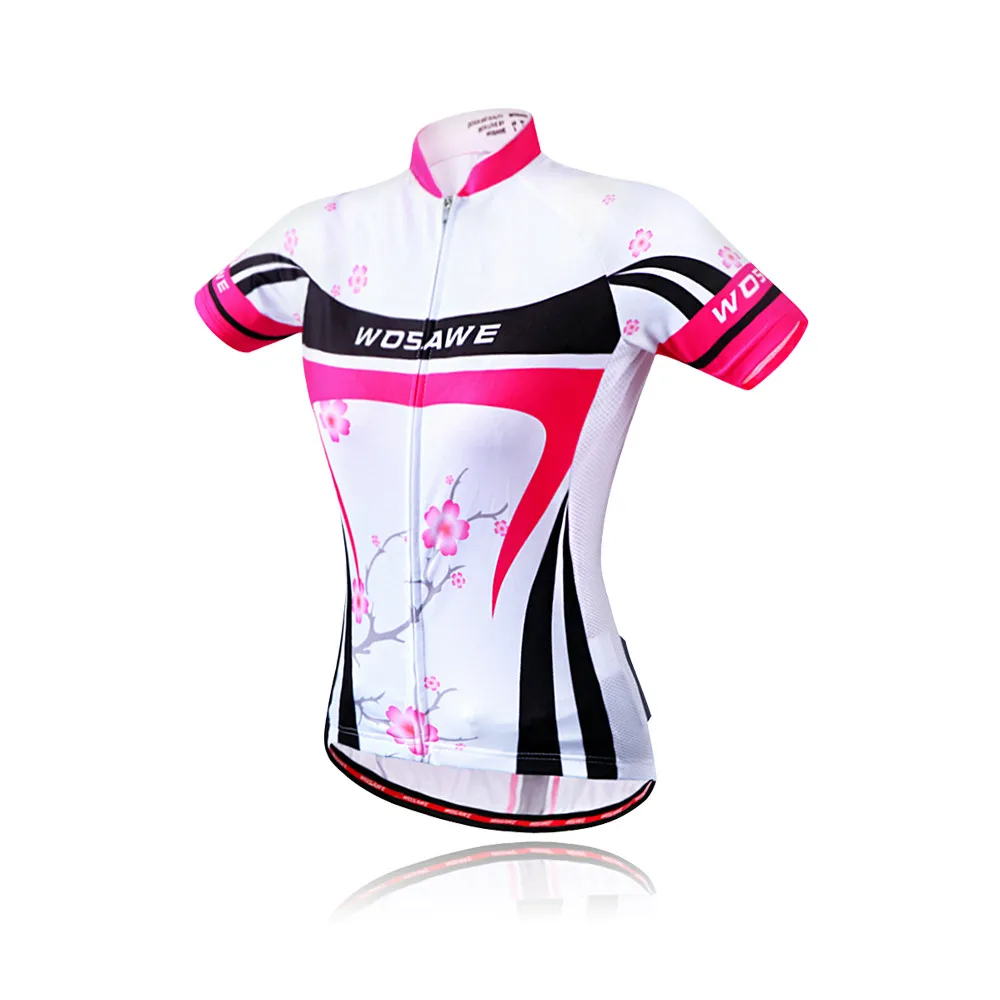 WOSAWE быстросохнущая Женская футболка для велоспорта летняя женская одежда с