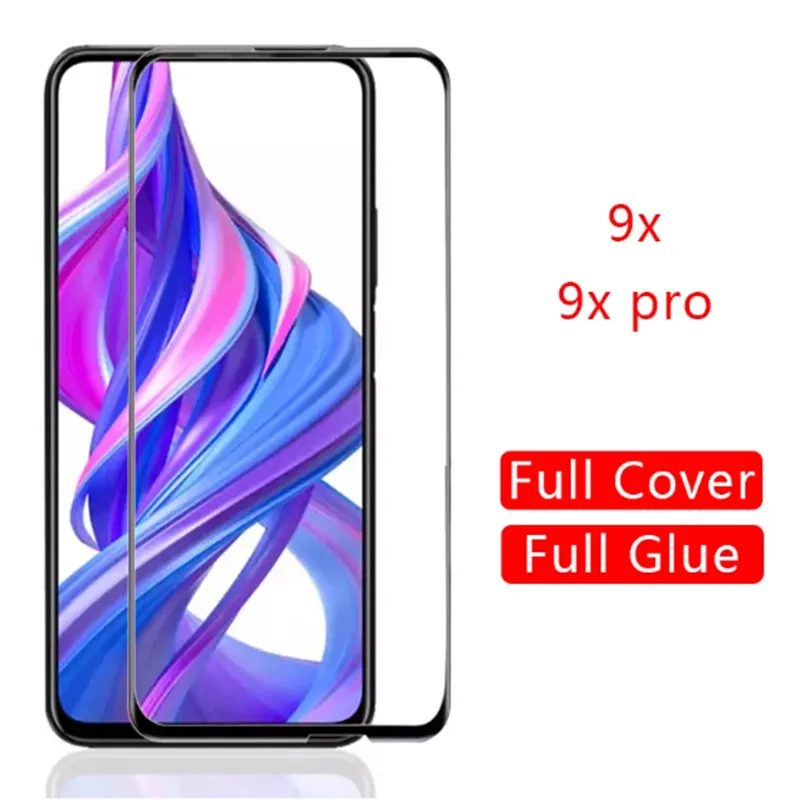 

9H Full Cover Phone Glass For Honor 9X Pro 9C 10lite 10 10i Safety Screen Protector on Huawei honor 9 light 8S 8A Tempered Glass