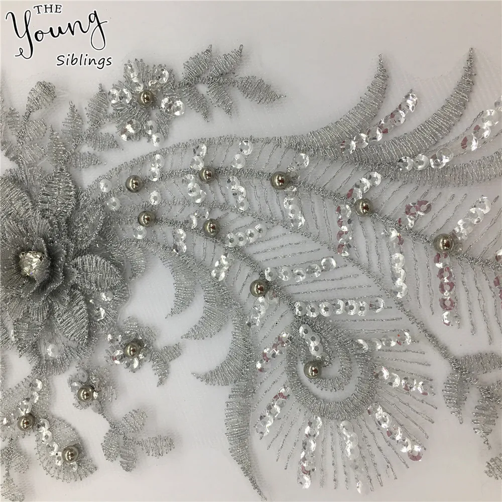 Модное украшение для платья тюль с 3D вышивкой вырез горловины кружевной воротник