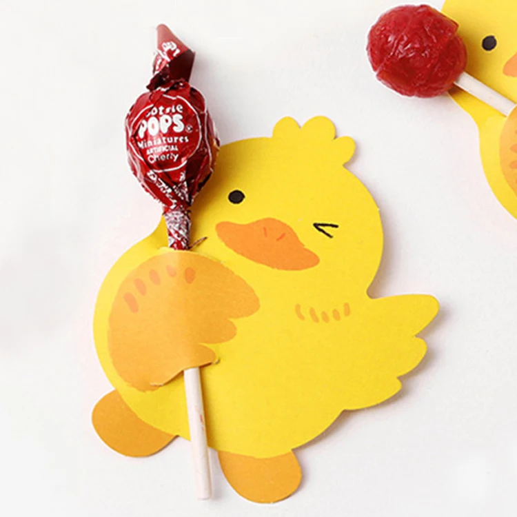 50 шт./лот милые декоративные открытки для выпечки маленькие бумажные с желтой