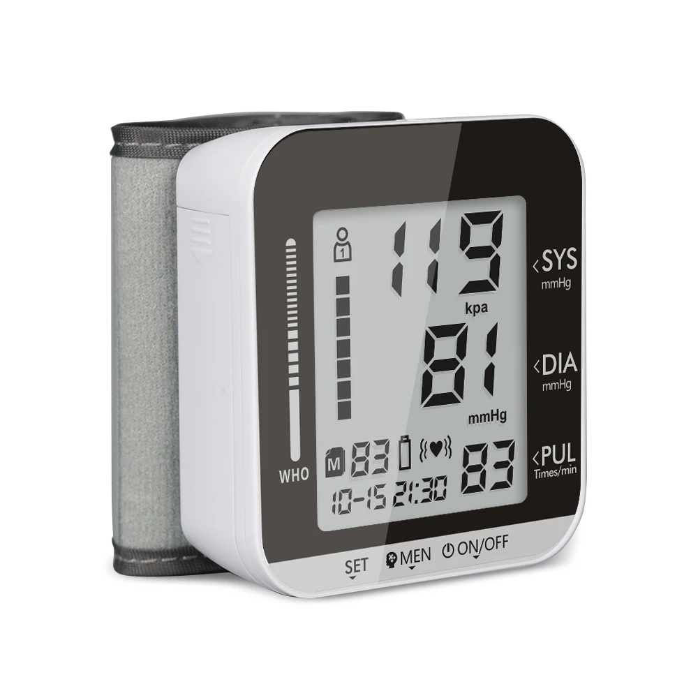 JYouCare Automatic Wrist Blood Pressure Monitor + case Digital Cuff Meter Esfingomanometro Tonometer Voice | Красота и здоровье