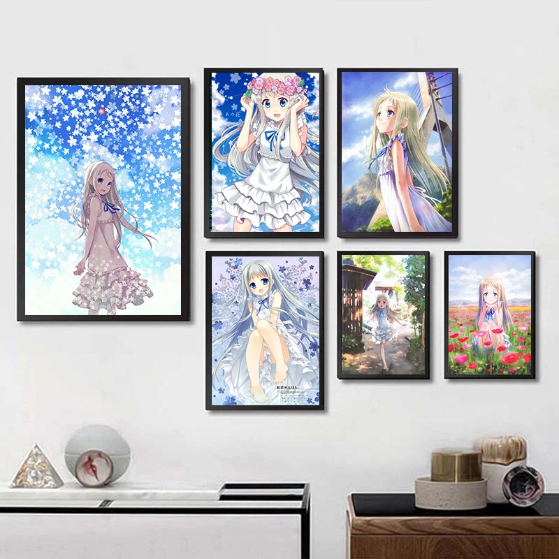 Художественный плакат из японского аниме мы до сих пор не знаем название цветка