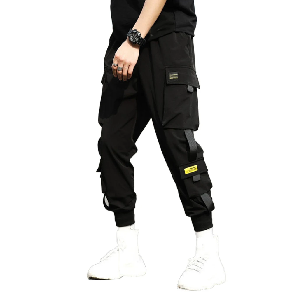 

Casual Fashion Breathable Ankle Pocket Drawstring Pantalones Cargo Pants Ninth Trousers Traf Homme Trausers For Men Cargo Pants
