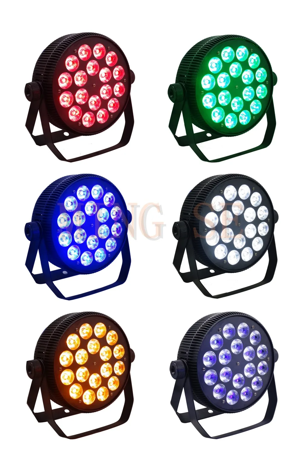 18x18 Вт алюминиевый светодиодный par свет RGBWA UV 6в1 светодиодный плоский панель с DMX512 контролем сценический свет DJ диско осветительная лампа