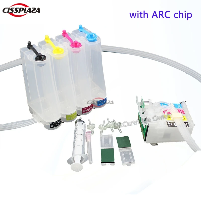 

CISSPLAZA 1 комплект T1411 -1414 CISS совместим с для Epson ME32 ME33 ME35 ME320 ME330 ME340 ME350 Bulk Ink System cis