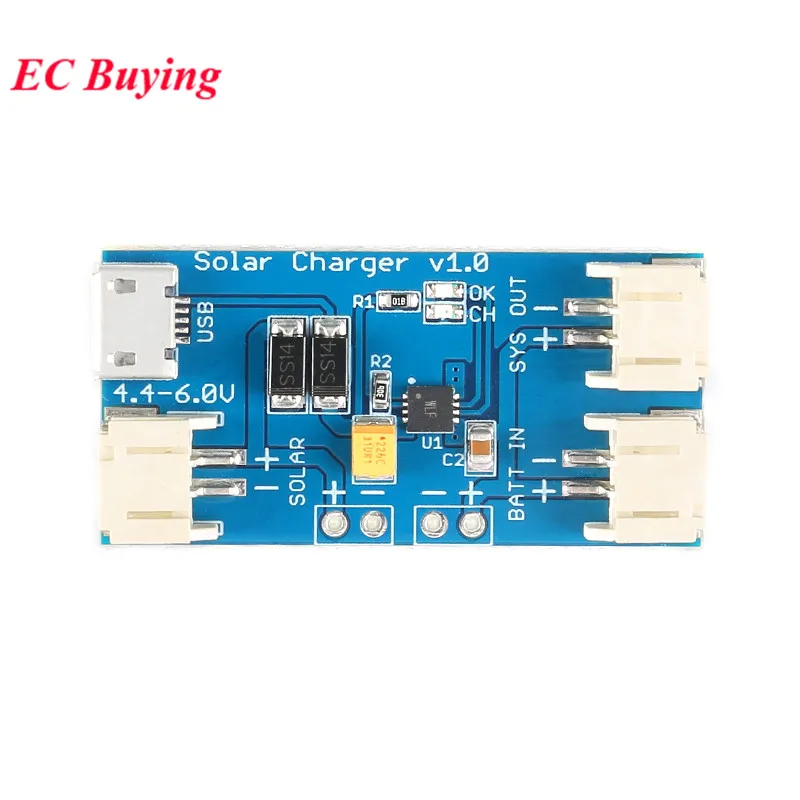 CN3065 CN3065 Мини Солнечная Lipo зарядное устройство Модуль литий-ионная литиевая батарея Зарядка одноэлементная DIY TP5100 500mA 2A для наружного использования - Цвет: CN3065