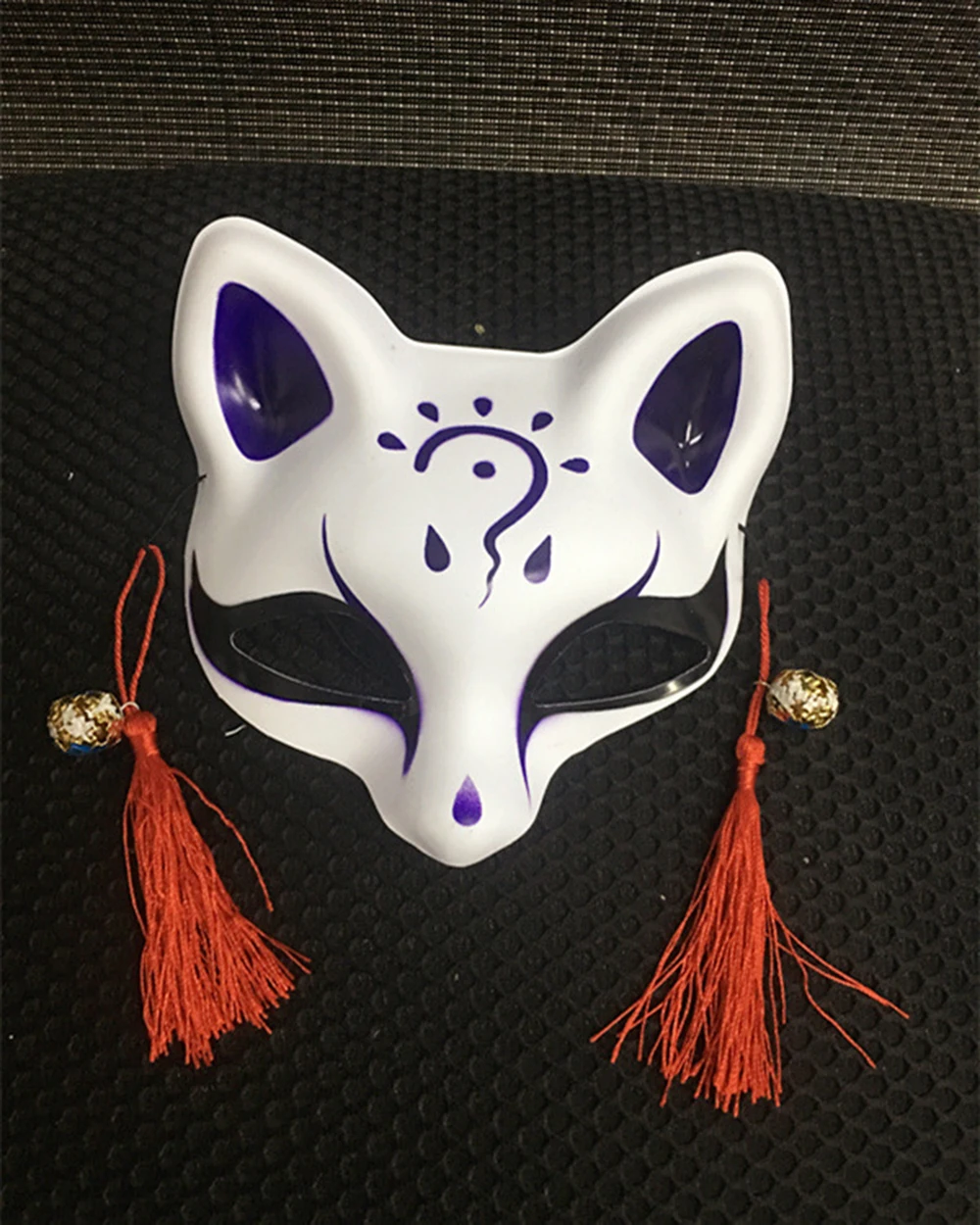 

Japanese Style Anime Fox Half Face-masks Fun Cospaly Halloween Masquerade Carnival Festival Makeup Performance Adult Party Mask