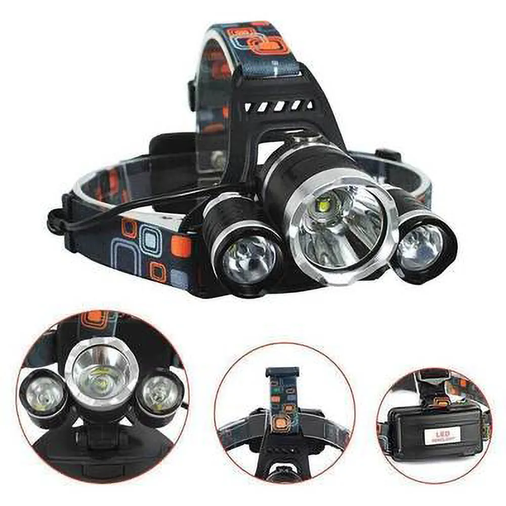 

Led Lighting Headlight Usb Charging T6 High Power Glare Induction Long Shot 3led Waterproof Outdoor Camping Hiking Fishing Light
