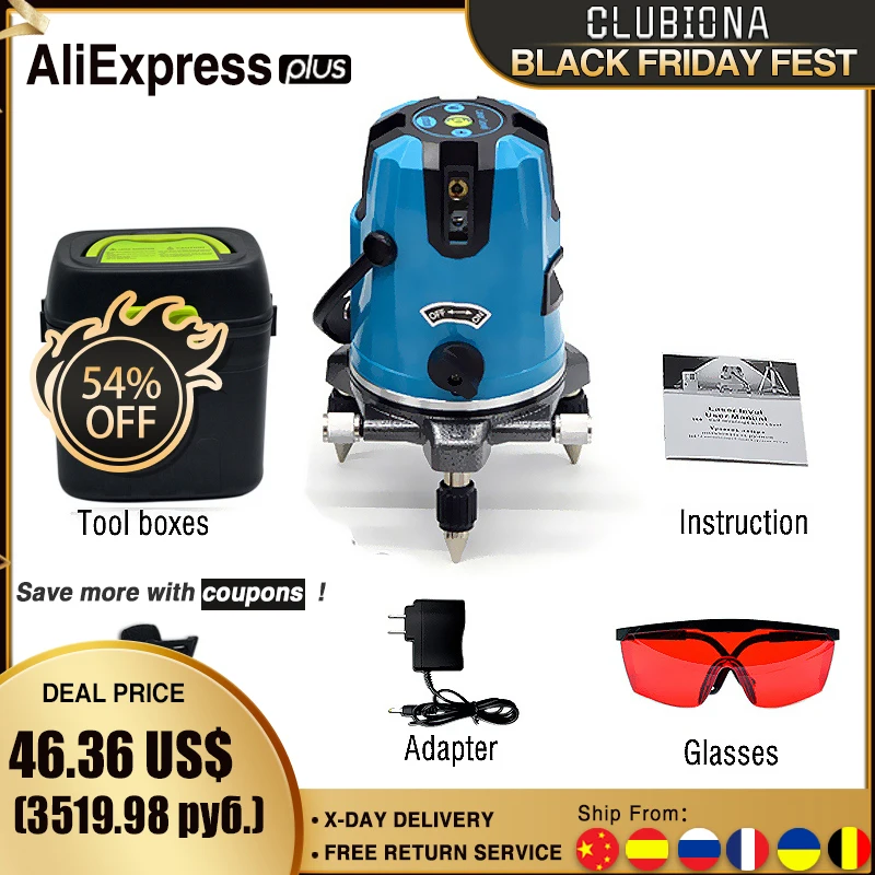 Высококачественный лазерный модуль с европейской вилкой 5 линий 6 точек поворот