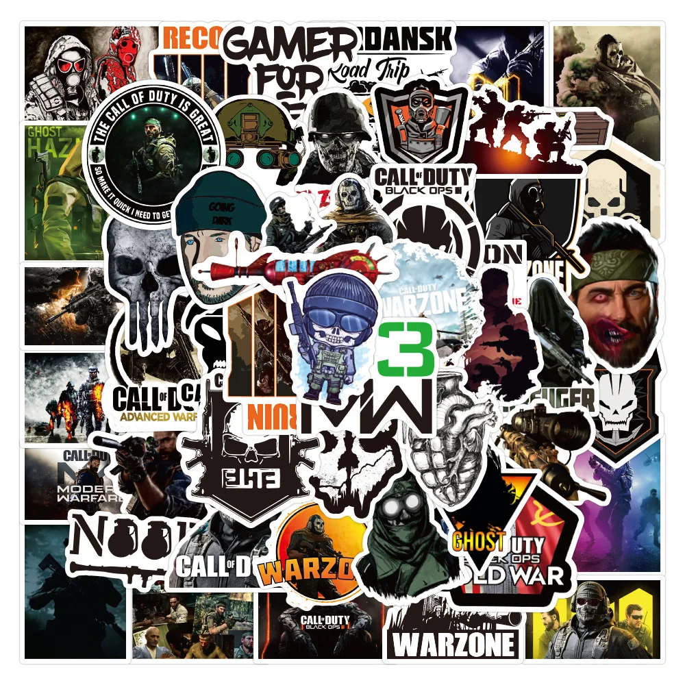 

10/30/50pcs Call of Duty Anime Game Stickers For Kids DIY Luggage Skateboard Phone Helmet Suitcase Laptop Car Sticker Decals Toy