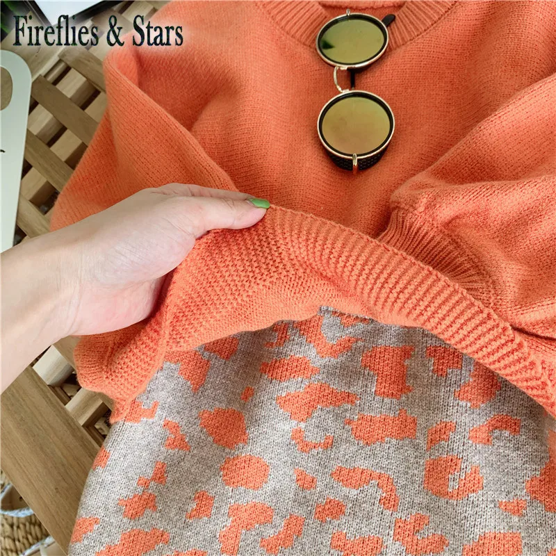 Сезон весна осень Комплект одежды для девочки из 2 предметов Детский свитер + юбка