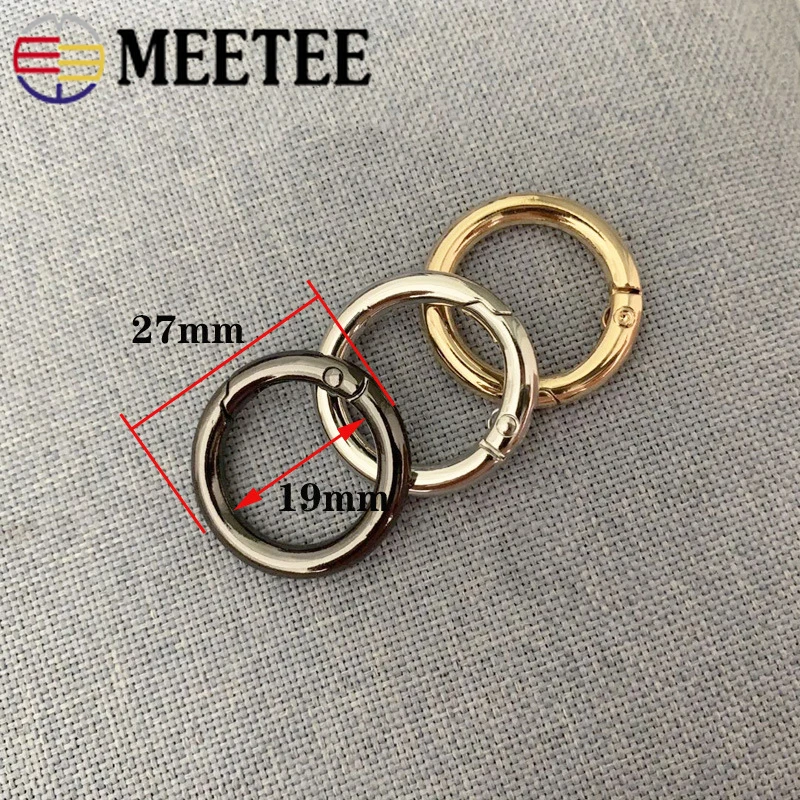 

10/20pcs Metal Leather Buckles for Bag Strap O Ring Handbag Chain Hangers Webbing Swivel Trigger Lobster Clasps DIY Accessories