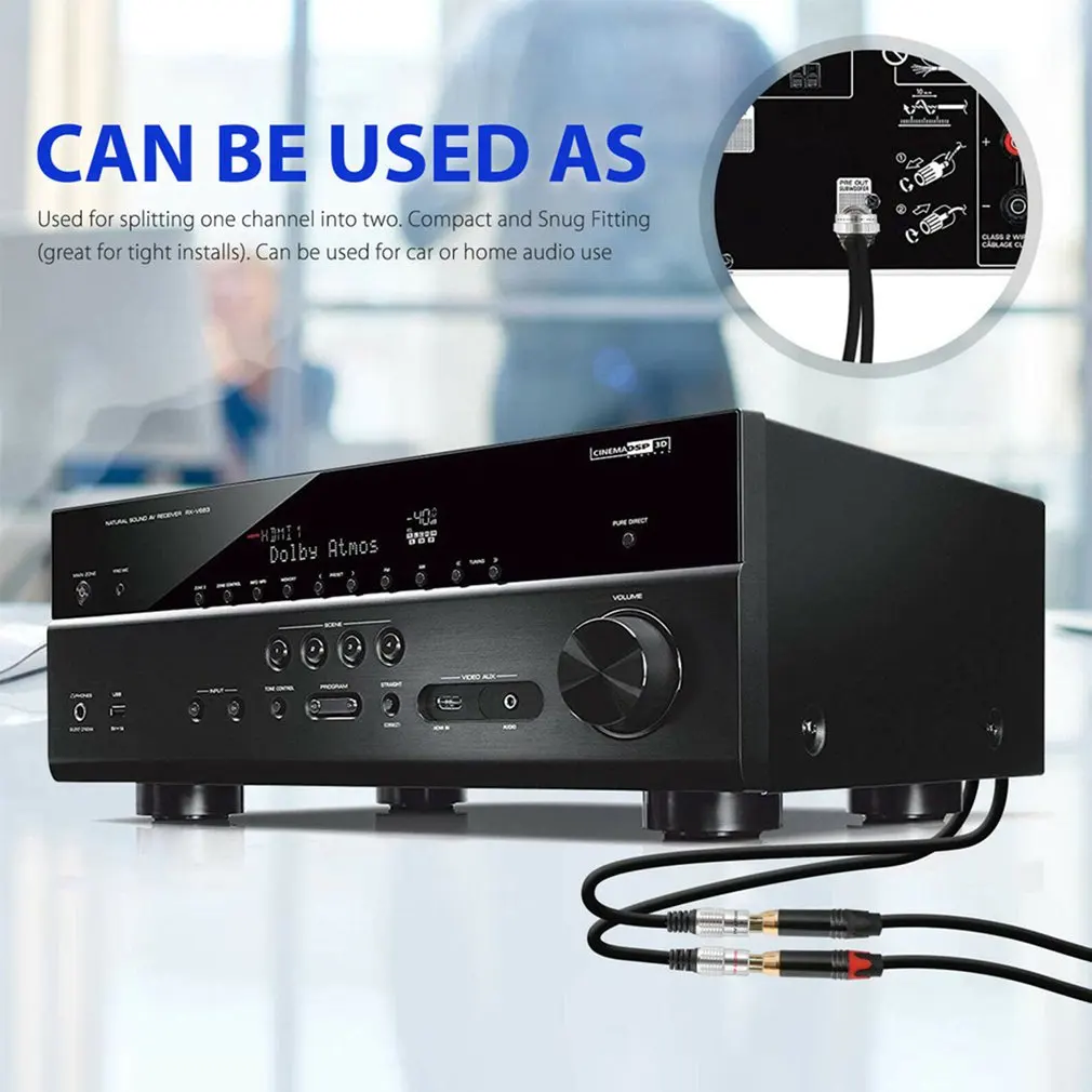 

3.5mm Mini Stereo Female to 2 RCA Female Jack Audio Adapter Splitter Cable 2RCA Female to 3.5mm Female Adapter Cable