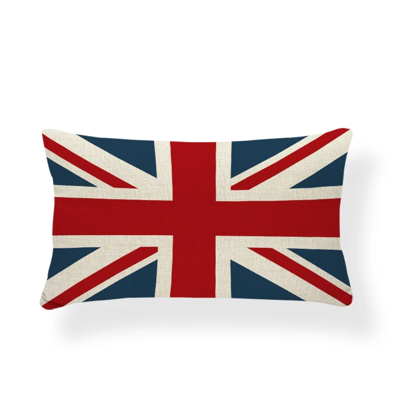 Классический чехол для подушки с британским флагом геометрическое дерево