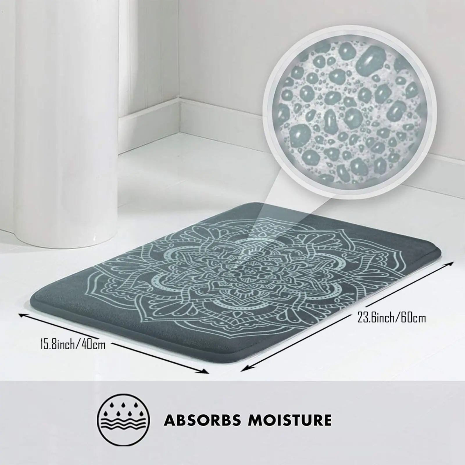 Мандала 3 коврик Мягкая Om Love