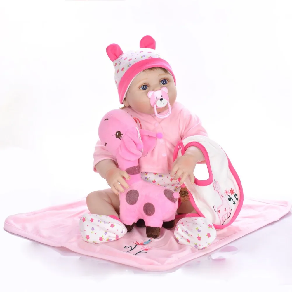 NPK модные силиконовые куклы reborn для продажи 22 дюйма 55 см Новорожденные bebe девочка малыш куклы reborn для ребенка подарок на день рождения игрушка bon