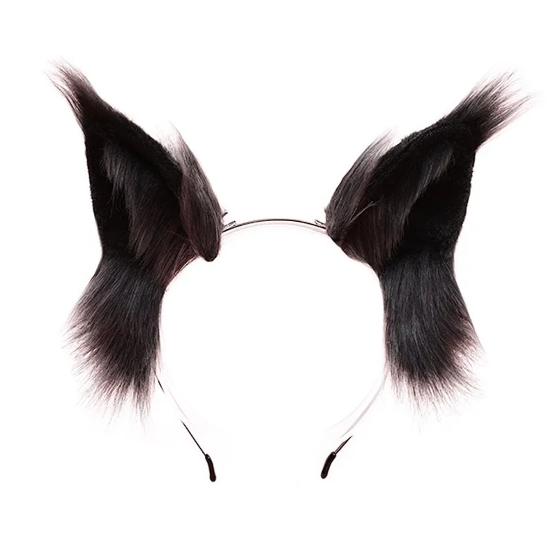 Повязка для волос с волчьими кошачьими ушками милая аниме-повязка на Хэллоуин
