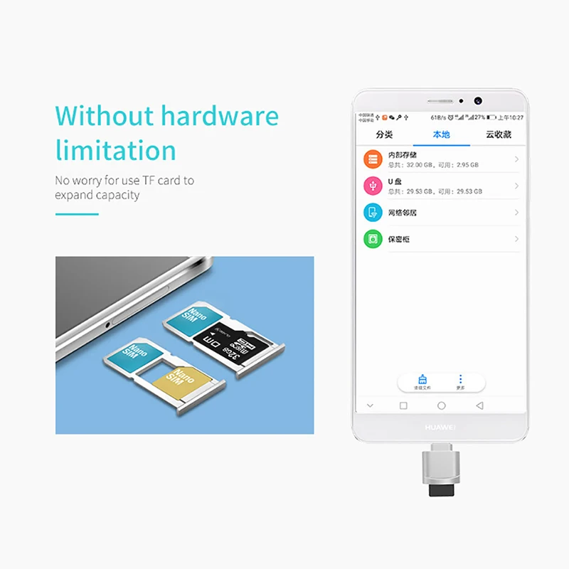 Кардридер Ginsley G007 Mini Type C usb 2 0 Micro SD TF|Картридеры| |