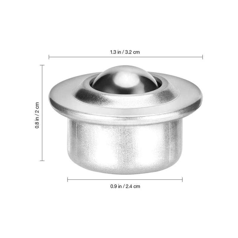 12 шт. в упаковке Нержавеющая сталь переноса шаровой подшипник ролики