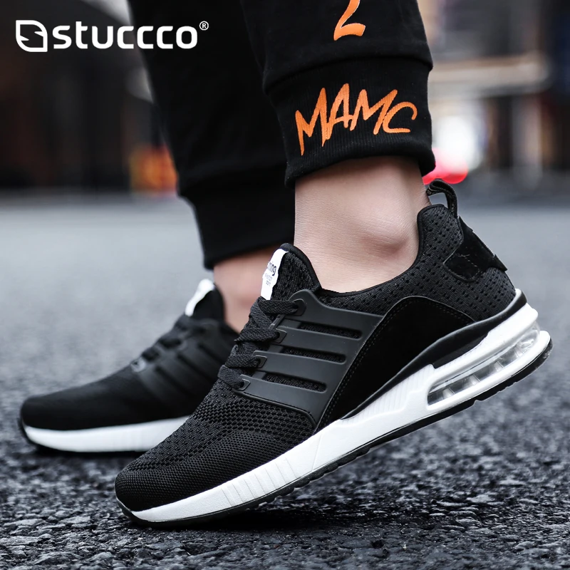 

New Unisex Sneakers Women Running Shoes Female Sport Air Cushion Walking Shoes Breathable Light Comfortable Trainers Big Size 45