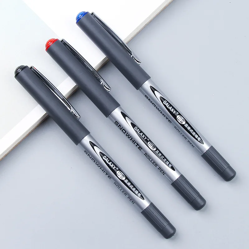 Ручка шариковая прямая в виде пули нейтральная ручка из черного углеродного