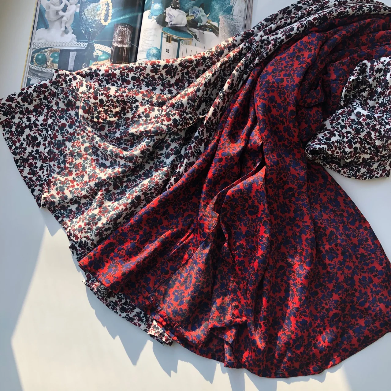 Светильник ское винтажное платье-рубашка с цветочным принтом | Женская одежда