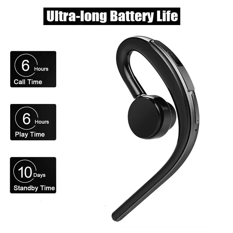Handsfree бизнес Bluetooth наушники с микрофоном Голосовое управление Беспроводная