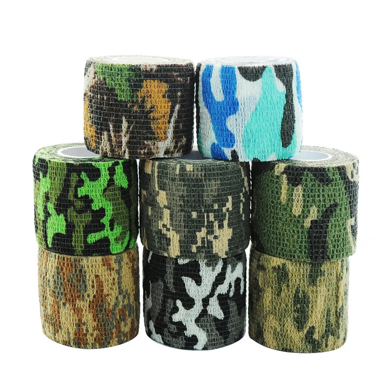 

5Pcs Camouflage Wrap Tape Bandage Waterproof Outdoor Hunting Camping Stealth Camo Military Airsoft Paintball Stretch Bandage