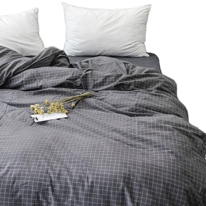 Пододеяльник домашнее одеяло из мытого хлопка покрывало мягкое чехол без