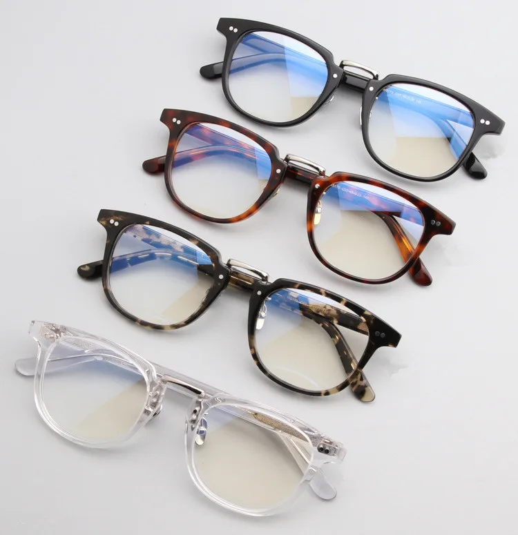 

Vintage Acetate Glasses Frame Unisex Full Rim Prescription Lens Optical Eyewear Goggle Anti-reflective Retro Reading Eyeglasses