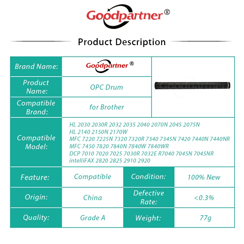 4X для Brother DR. 2115 HL 2070 2030 2170 DCP 7030 7010 FAX 2820 OPC Drum 2040 2045 2140 7220 2825 2920 7032 7045 7320 7440 7840 |