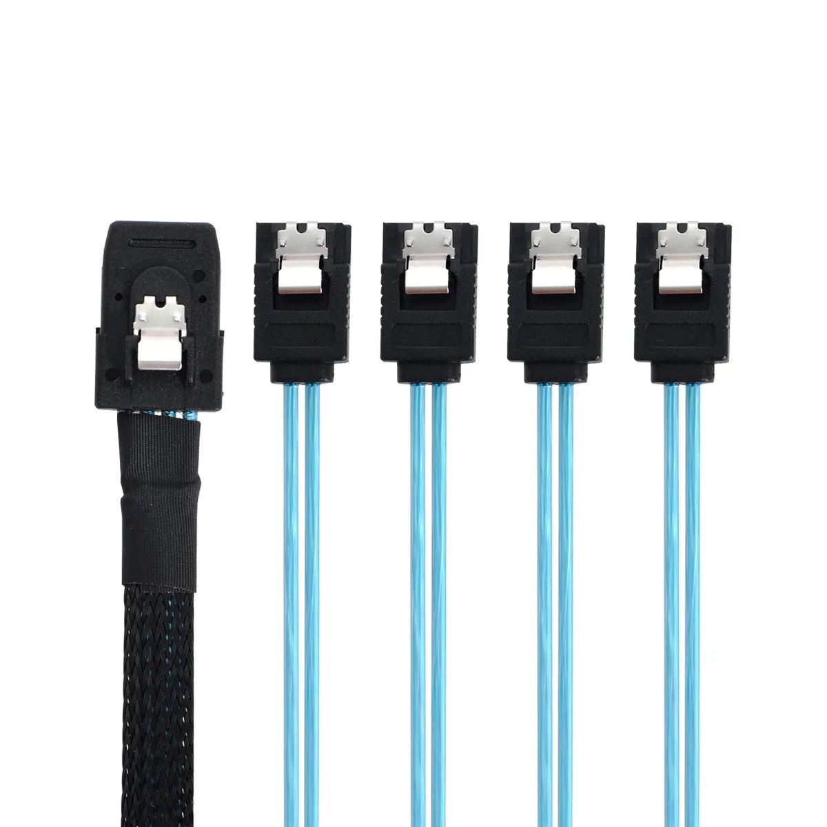 

Chenyang Internal Mini SAS SFF-8087Host to 4 SATA 7pin Target Hard Disk 6Gbps Data Server Raid Cable