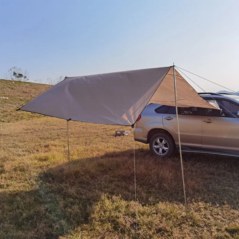 

Car Side Awning Waterproof Rooftop Car Sun Shelter Tent Roof for SUV Minivan Hatchback Camping Outdoor Travel