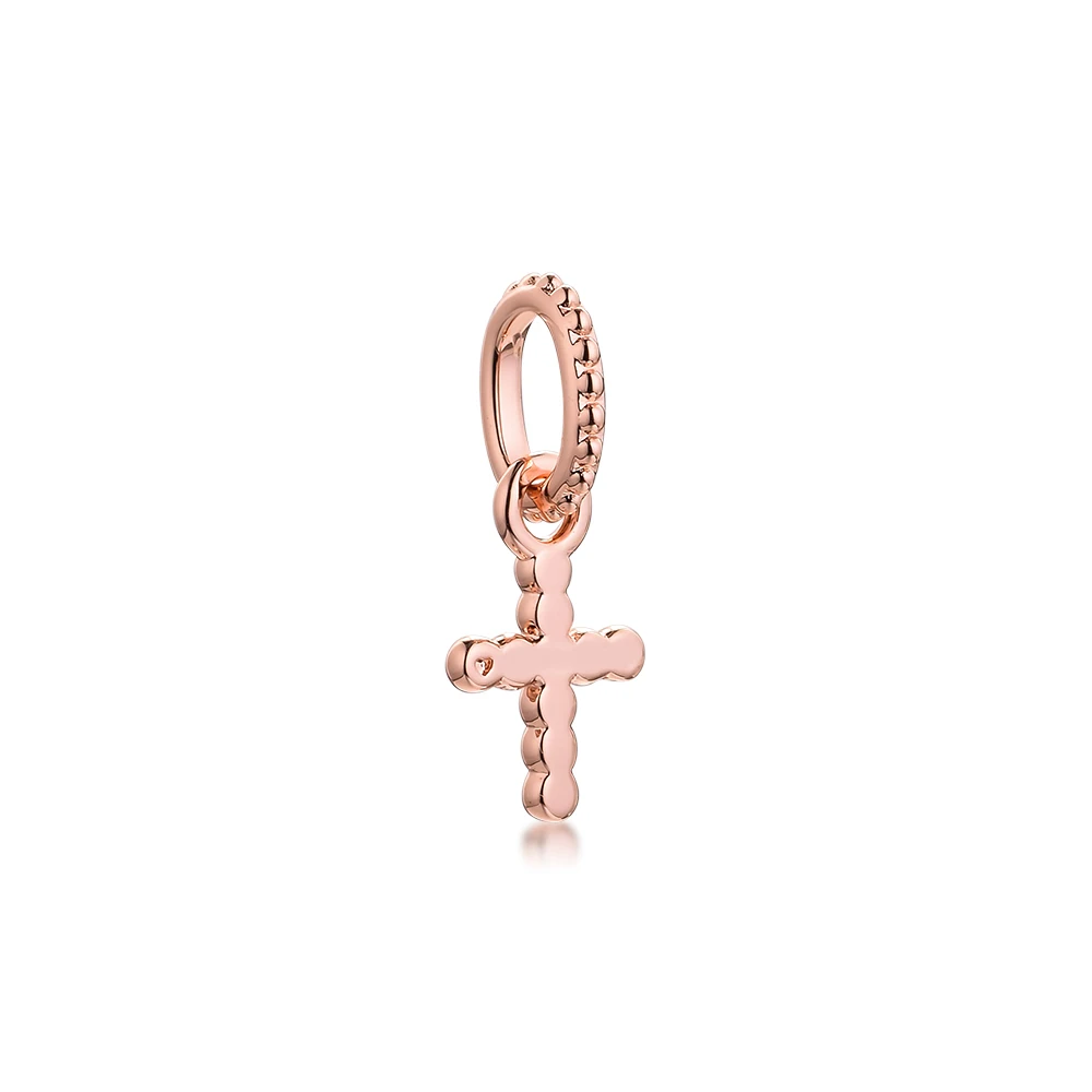 

Beaded Cross Dangle Charm Fits Original Sterling Silver Jewelry Bracelets Fashion Woman Beads For Jewelry Making