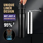 Оригинальная портативная дорожная кружка с вакуумной изоляцией Френч-пресс для приготовления кофе, нержавеющая сталь премиум-класса, для кофе Шлифовальные наборы, для самостоятельной сборки