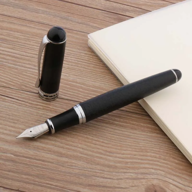 JINHAO X750 металлическая Яркая Серебряная перьевая ручка - Цвет: A12