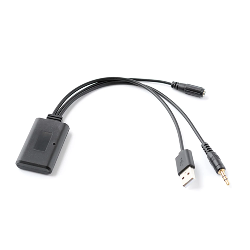 Универсальный автомобильный AUX аудио BT USB адаптер с микрофоном беспроводные