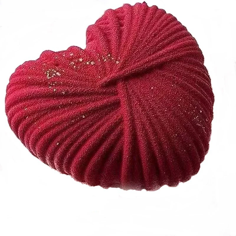 

1Pcs Woolen Shape Silicone Cake Molds Big Heart French Mousse Mould Party Pastry Baking Tools Cake DIY Decorating Accessories