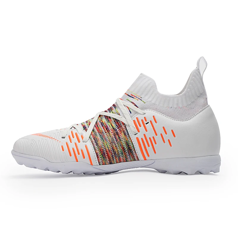 

Teenagers with broken nails long nails high-top football shoes professional lawn training shoes parent-child sports futsal shoes