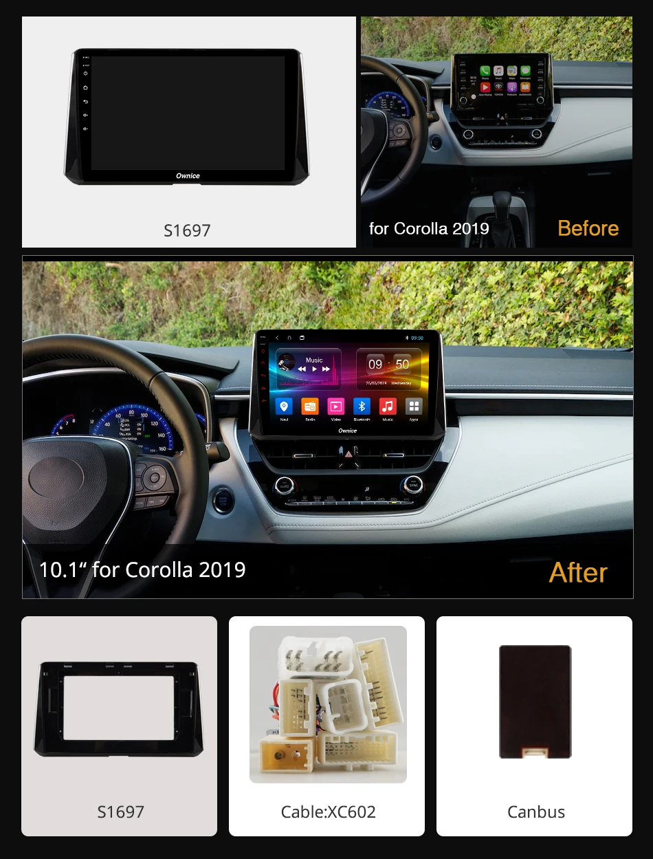 Ownice k3 k5 k6 Android 9 0 GPS Navi 360 панорамный автомобильный мультимедийный плеер для Toyota
