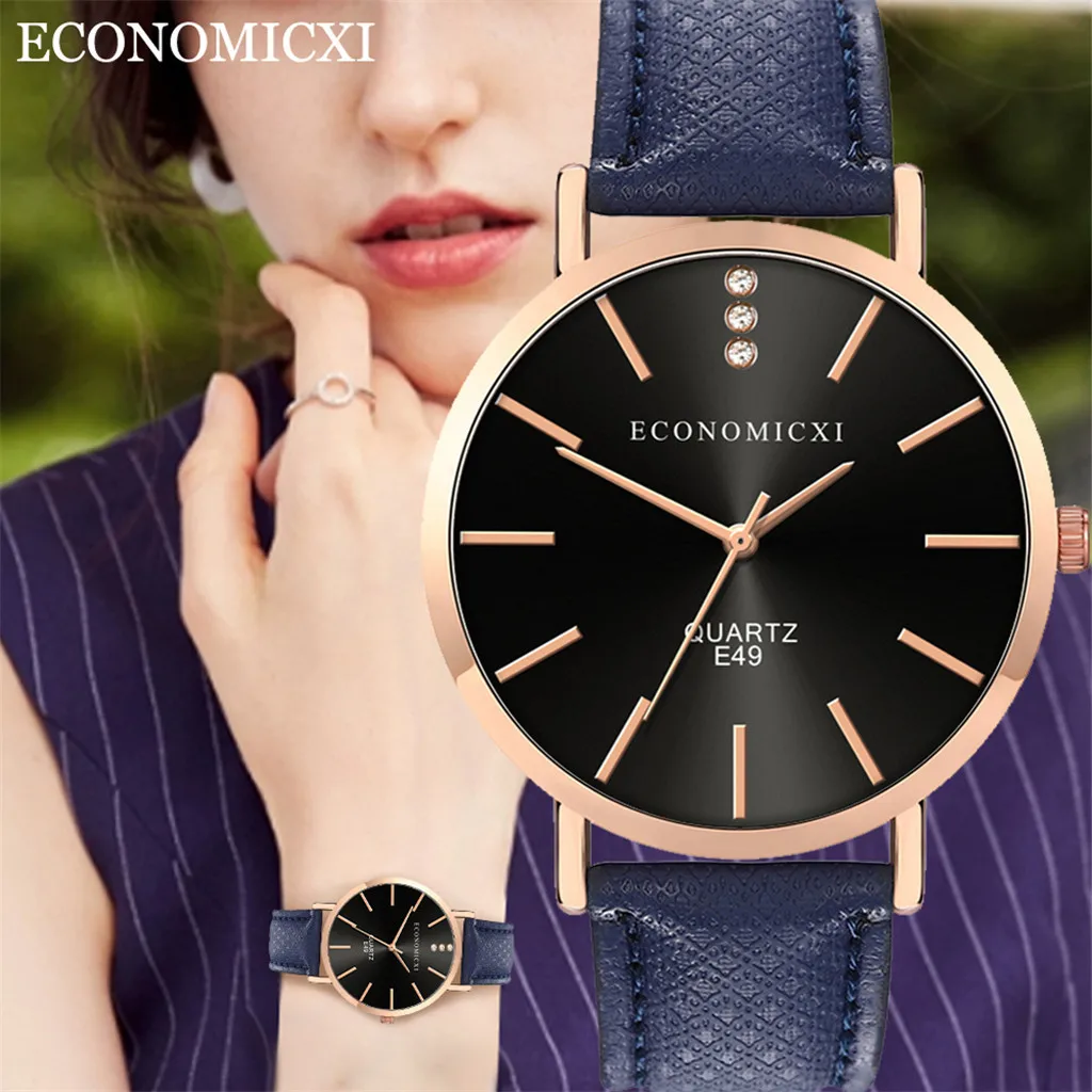 Женские часы кварцевые аналоговые с большим циферблатом изысканные роскошные