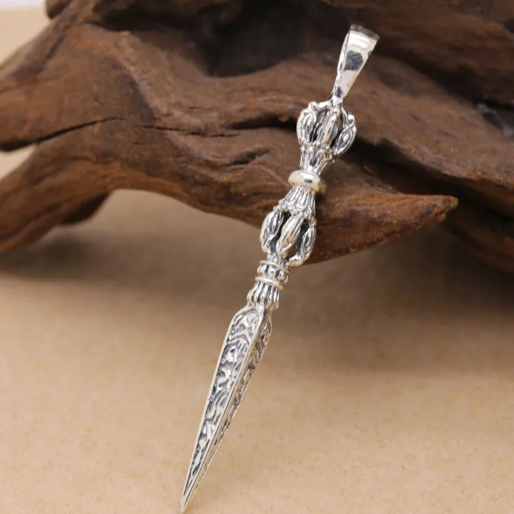 Винтажный амулет Ваджра тибетский Амулет из серебра 925 пробы|amulet|amulet necklacependant drop |