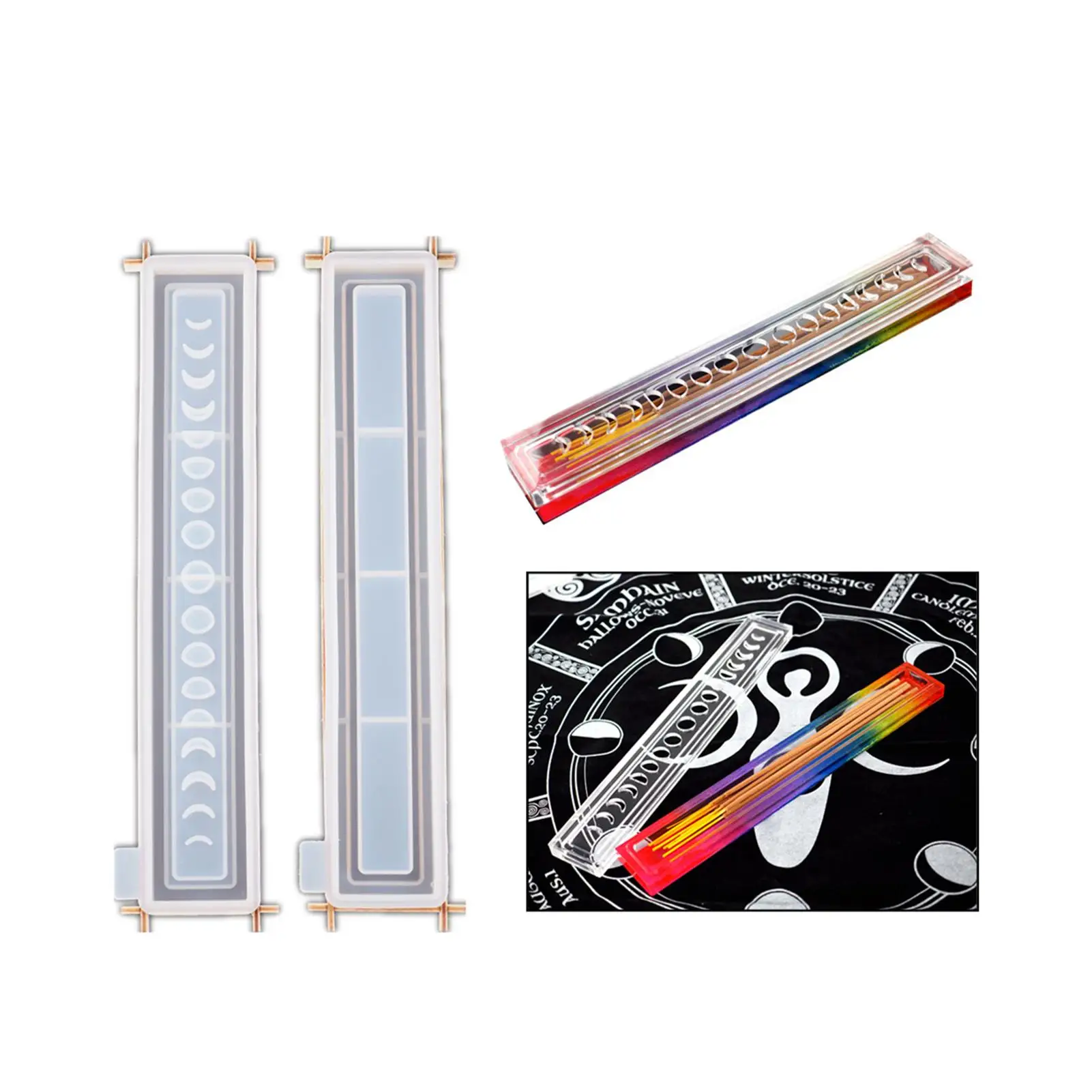 Домашний декор сделай сам 2 шт Полумесяц эпоксидной смолы силиконовые