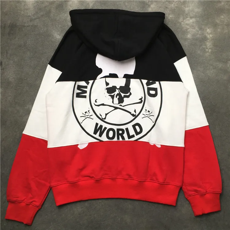 Толстовка мужская с капюшоном толстовка рисунком черепа и надписью Mastermind