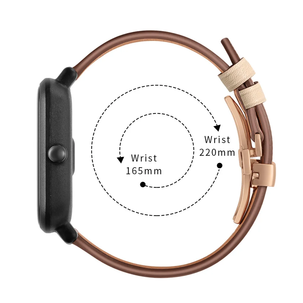 Сменный ремешок QuickRelease из мягкой кожи премиум-класса для Huami Amazfit Bip наручных