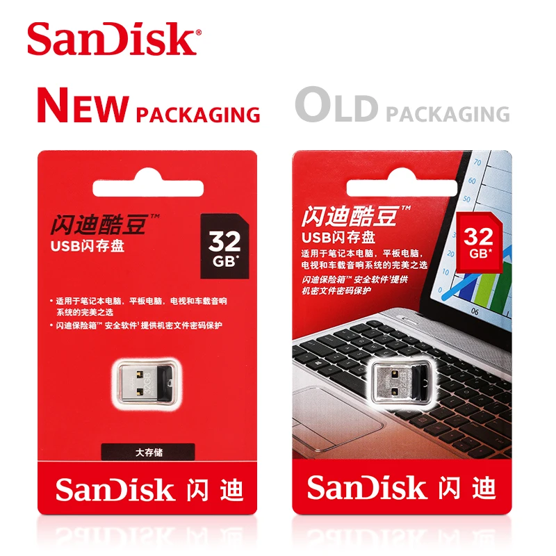 100% Оригинальные флеш накопители SanDisk USB 2 0 SDCZ33 64 ГБ 32 16 8 накопитель usb для ПК|USB