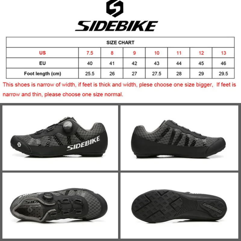 SIDEBIKE 2019 New All Terrain Non-locking Cycling Shoes man Breathable Mountain Bike Shoe Leisure Road Bicycle Flat Shoes 36-46