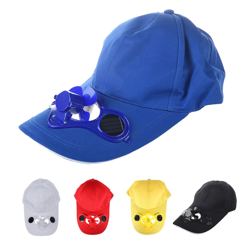 

Summer Outdoor Solar Sun Power Hat Cap Cooling Cool Fan for Golf Baseball Sport