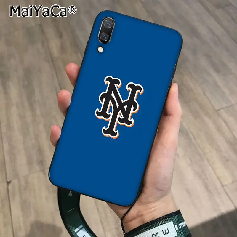 MaiYaCa New York Mets мягкий черный чехол для телефона из ТПУ Huawei P10 plus 20 pro P20 lite mate9 10 honor